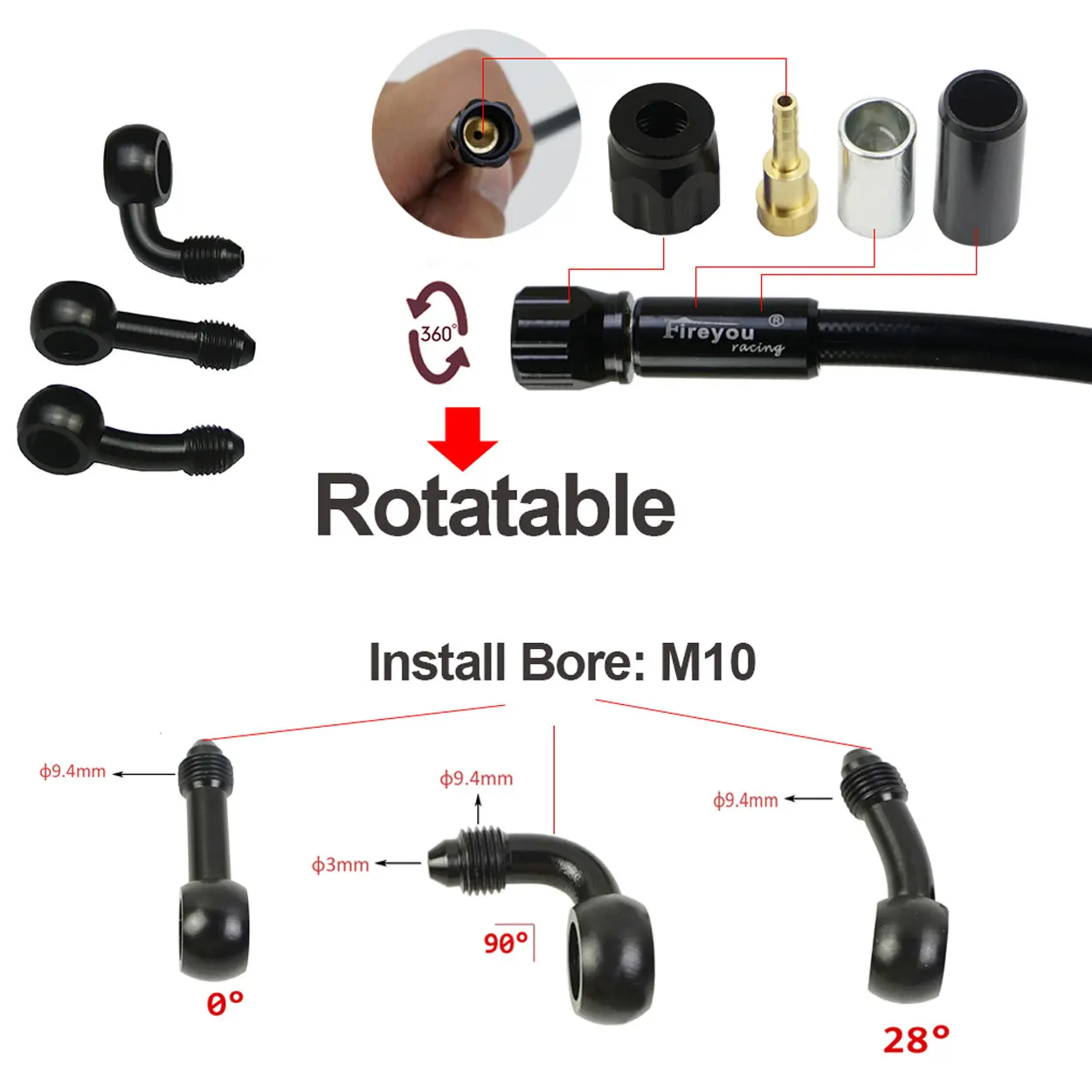 AN3 Örgülü Fren Hortumu Motosi - Brake Line Motorcycle incelemesi ve fiyatı