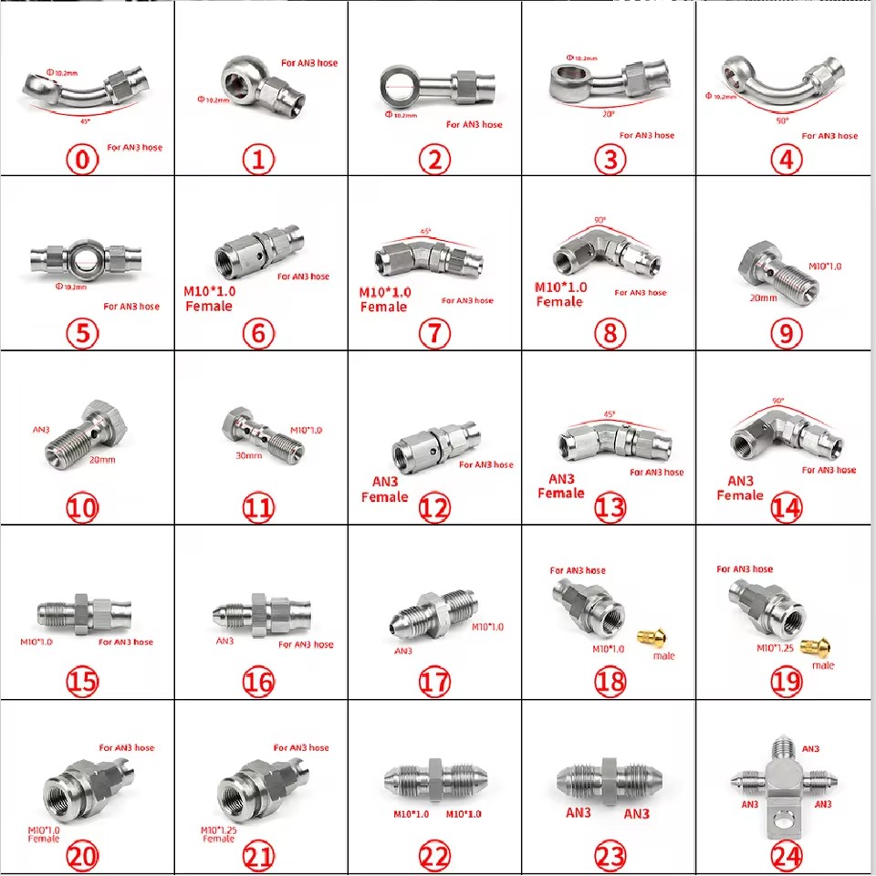 01PC AN3 AN4 Araba modifiye Mo - Brake Line Motorcycle incelemesi ve fiyatı